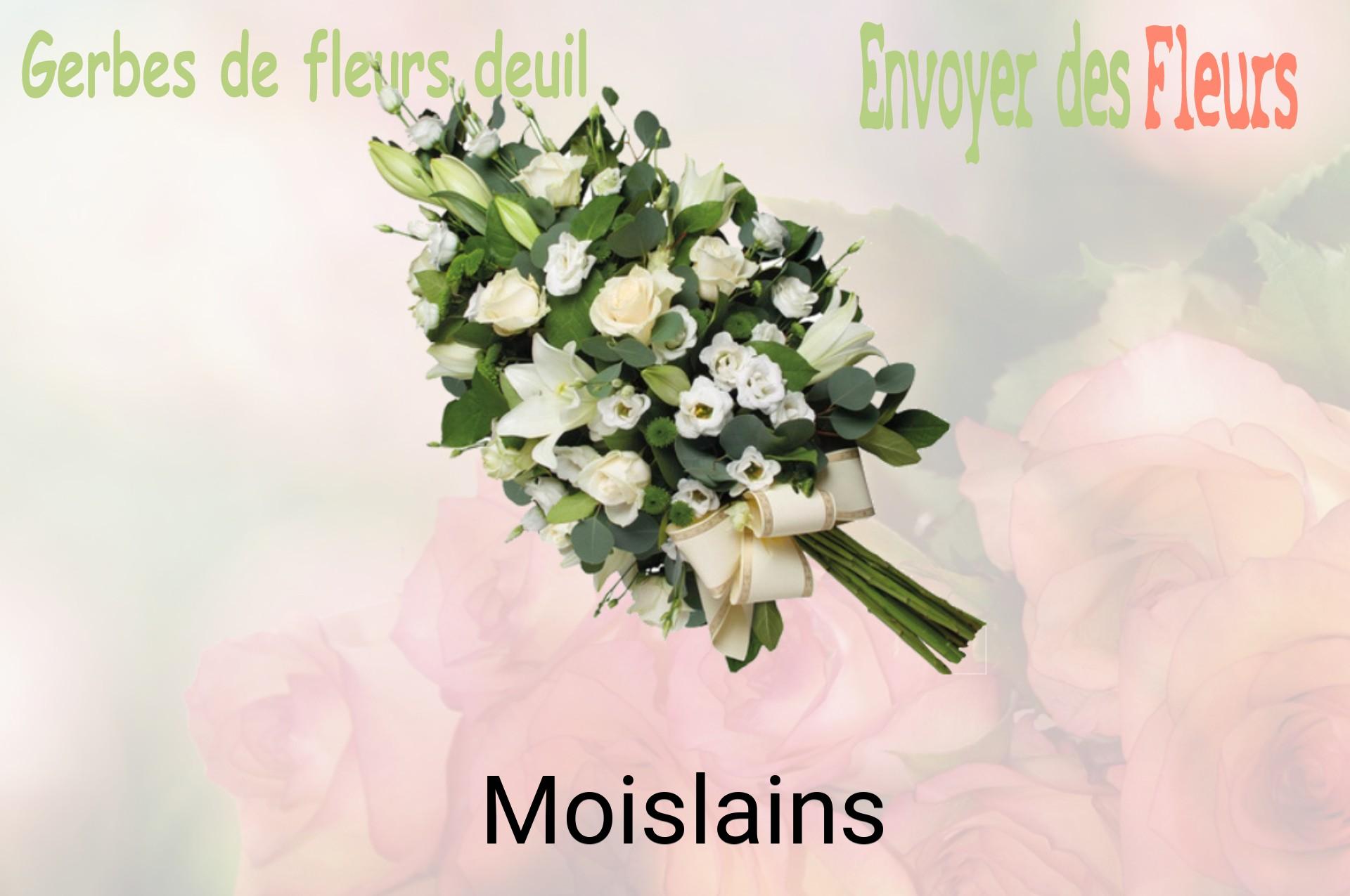Gerbe de fleurs de deuil livrée à Moislains